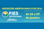 FIES 2016 - Inscrições abertas