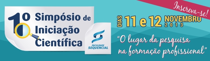 I Simpósio de Iniciação Científica da Faculdade Sequencial